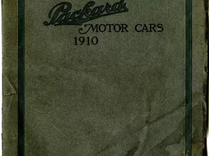 Catalog - Packard Motor Cars 1910