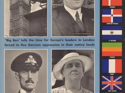 Poster - We Are United Nations - London Harbors Exiled Leaders
