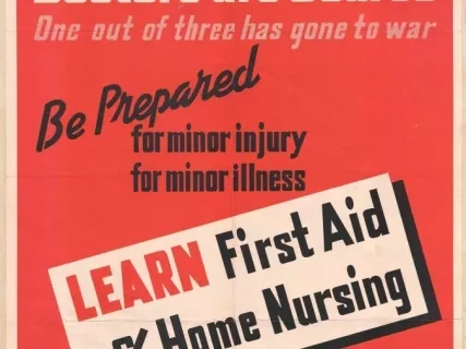 Poster - Doctors are Scarce - One out of three has gone to war.