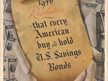 Poster - 1946 Resolution - That every American buy and hold U. S. Savings bonds