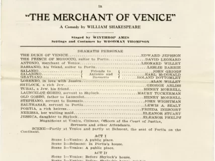 Program, Theater