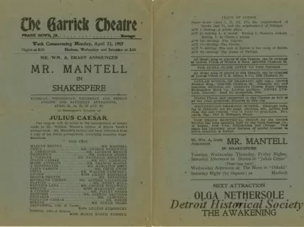Program, Theater