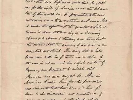 Poster - President Wilson to the People of the United States