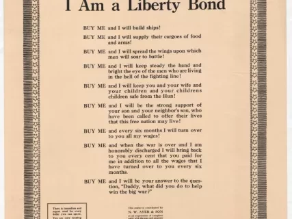 Poster - I Am a Liberty Bond