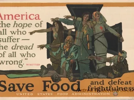 Poster - America, the hope of all who suffer - the dread of all who wrong