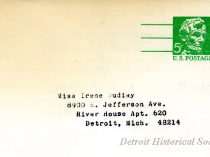 Postcard - Louisa St. Clair Chapter