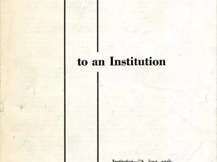 Brochure - From a Corn Field to an Institution