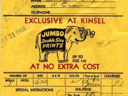 Envelope, Shipping - Kinsel Drug Stores