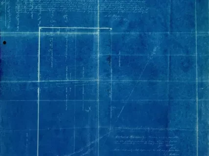 Blueprint - Plat of United States Purchase