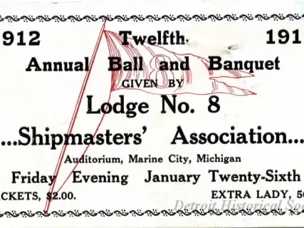 Ticket - Twelfth Annual Ball and Banquet