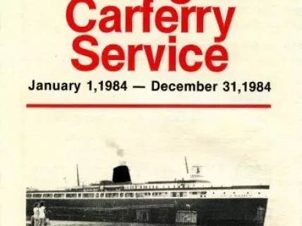 Brochure - Lake Michigan Carferry Service, 
January 1, 1984 - December 31, 1984
