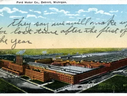 Postcard - Ford Motor Co., Detroit, Mich.