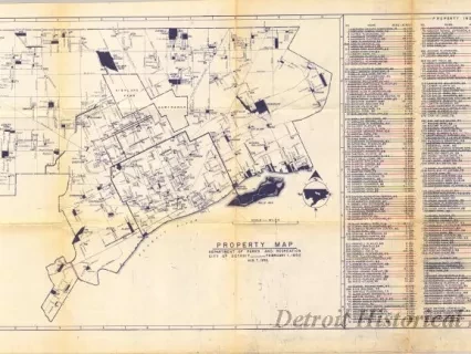 Blueprint - Property Map
Department of Parks and Recreation, City of Detroit