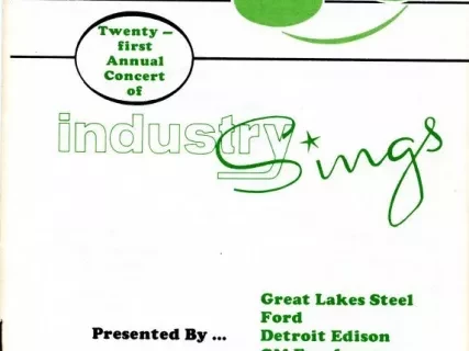 Program - Twenty-first Annual Concert of Industry Sings