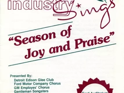 Program - 31st Annual Presentation of Industry Sings