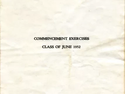 Program - Detroit High School of Commerce
Commencement Exercises