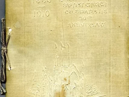 Booklet - 1860-1910, The Woodward Ave. Baptist Church 
Celebrates Its 50th Anniversary