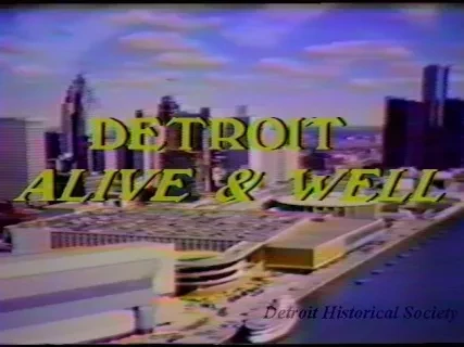 U-Matic - Master Tape 1.
K. Butler
G. Cain
Master Dub
Detroit Alive & Well
9-18-87