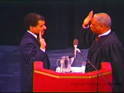 U-Matic - Shop Your Black Campaign P.C.
4-10-91

Conrad Mallett's Installment to Judgeship @ DIA