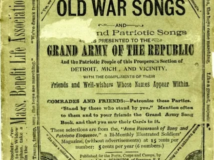 Booklet - Old War Songs