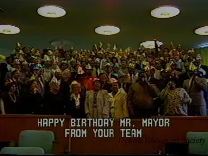 U-Matic - Mayor Young's Birthday Card
A Video Tape Birthday Greeting
Master
5-24-88
