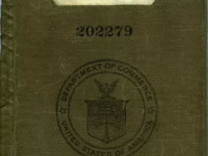 Book, Discharge - United States Department of Commerce Discharge Book No. 202279