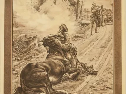Poster - Help the Horse to Save the Soldier