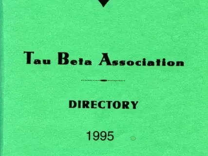 Directory - Tau Beta Association Directory, 1995