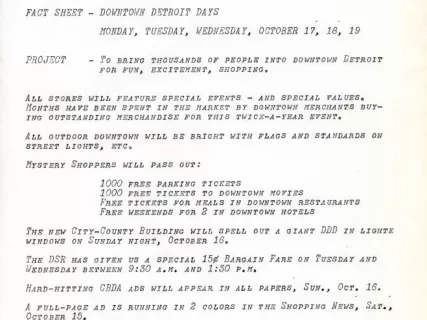 Letter - News Bulletin
Central Business District Association