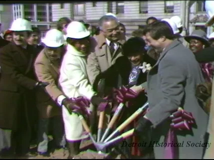 U-Matic - CAY News Conference
Millender Center Grd Break Cere Tape 1
Tape #2 - Mayor's News Conf. 10/4/83