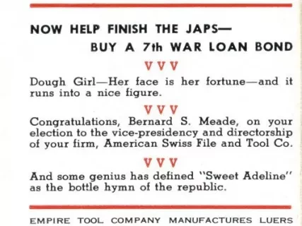 Card, Advertising - Cutting Remarks