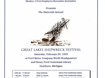 Program - Sixteenth Annual Great Lakes Shipwreck Festival