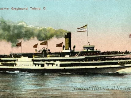 Postcard - Steamer Greyhound, Toledo, O.