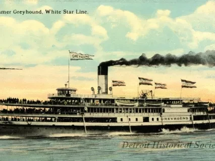 Postcard - Steamer Greyhound, White Star Line