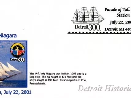 Commemorative - Parade of Tall Ships Station
July 22, 2001