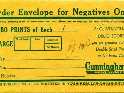 Envelope - Cunningham's Drug Stores