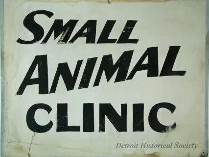 Sign, Informational - Small Animal Clinic
