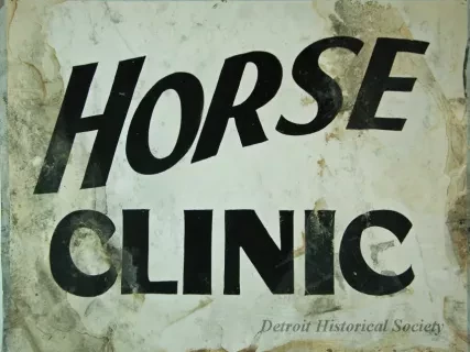 Sign, Informational - Horse Clinic