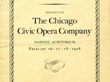 Program - The Chicago Civic Opera Company