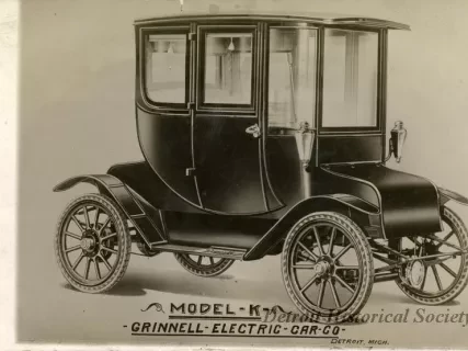 Postcard, Picture - Model K, Grinnell Electric Car Company, Detroit, Mich.