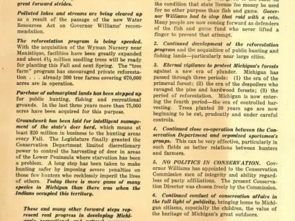 Flier, Political - FACTS: A Forward Program for Conservation of Natural Resources