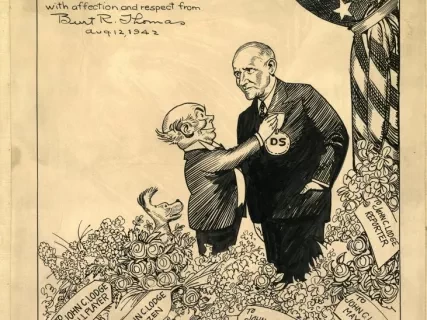 Cartoon - Decorated For Distinguished Service To His City