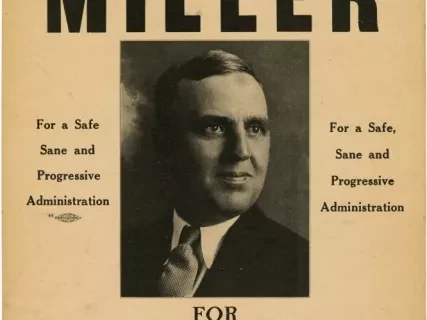 Poster, Political - Clarence F. Miller for Councilman