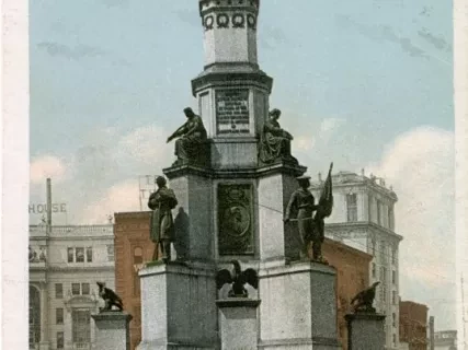 Postcard - Soldiers' and Sailors' Monument, Detroit, Mich.