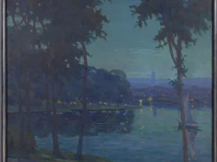 Painting - Belle Isle at Night
