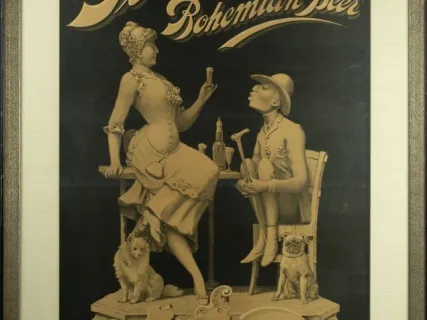 Sign, Advertising - Stroh's Bohemian Beer
