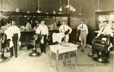 Postcard - Joe Akins Barbershop