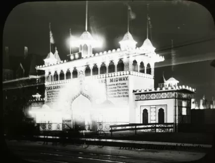 Transparency, Lantern-slide - Elk's Carnival at Night