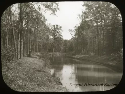 Transparency, Lantern-slide - Canal, Bell Isle - Detroit