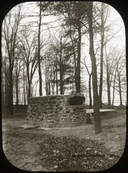 Transparency, Lantern-slide - Drinking Fountain, Belle Isle - Detroit